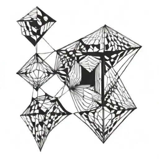 A Geometric Pattern Inspired By Civil Engineering Structures And Psychedelic Visuals