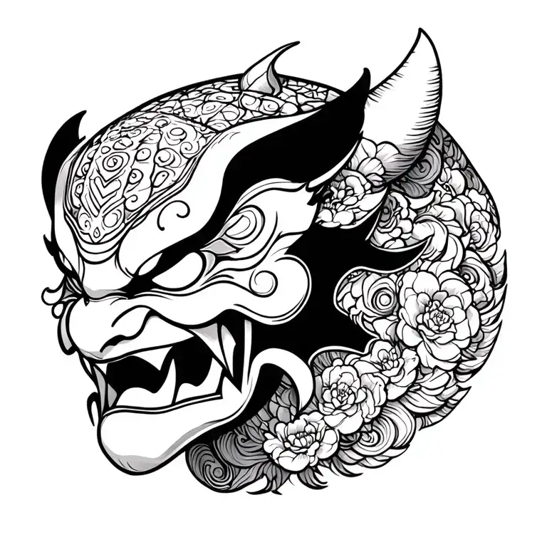 Japanese Demon Mask