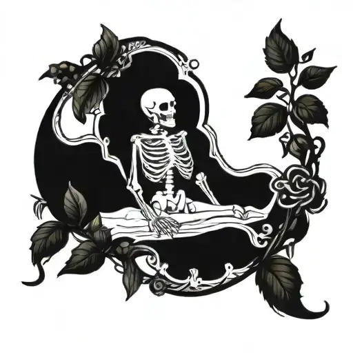 Skeleton Cameo Frame