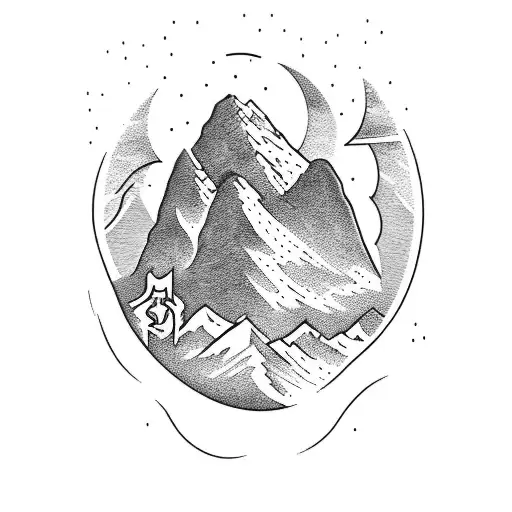 Mountain Scene Forearm Band