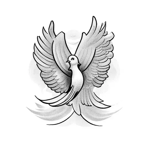 My Mother In Heaven Gates With Dove