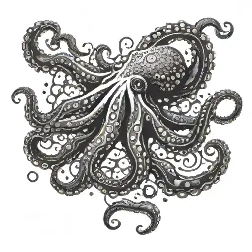 An Octopus Floating Through Space Eating Galaxies