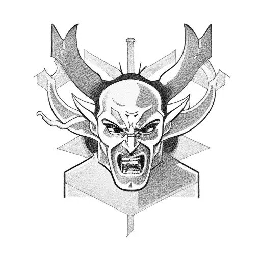 Devil Fighting Jesus