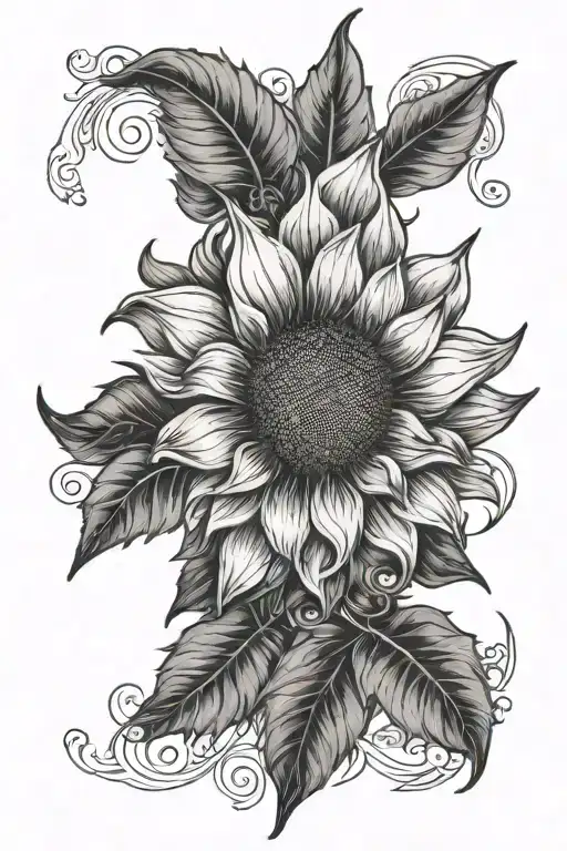 Sunflower Open Book Surrounded