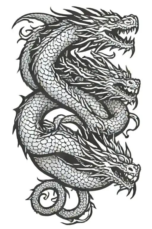 Dragon Around Knee