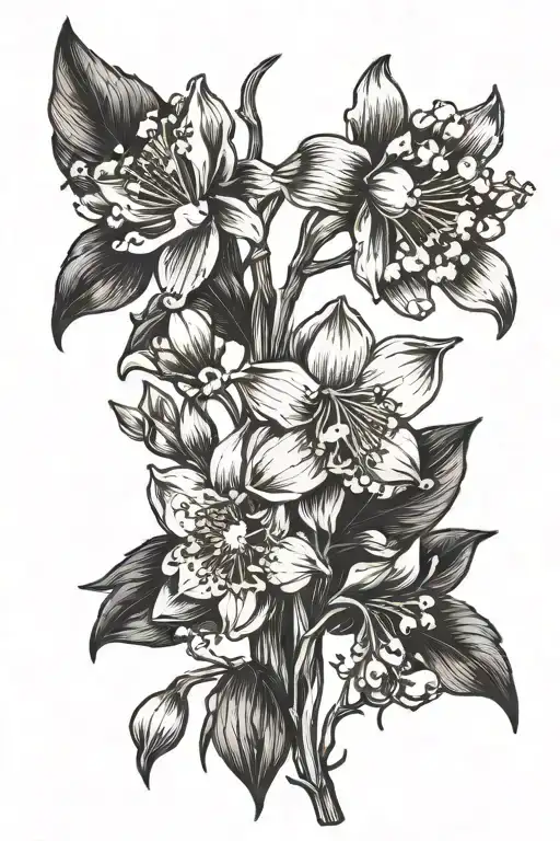 Carnation Flower Snowdrop Flower Lily Of The Valley Hawthorn Flower Narcissus Flower