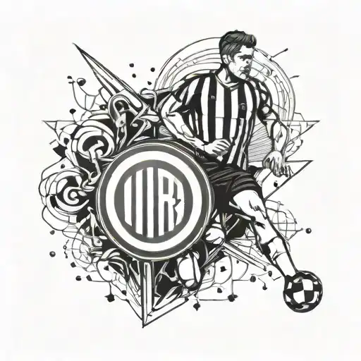 Inter Football Team Minimal Logo