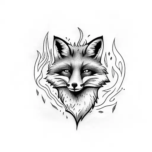 Fox With Fire