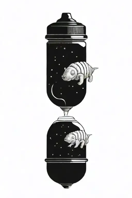 Anatomically Correct Tardigrade In Space