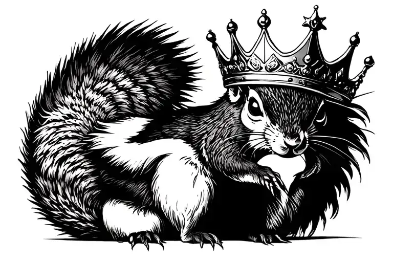 Fierce Squirrel King Crown