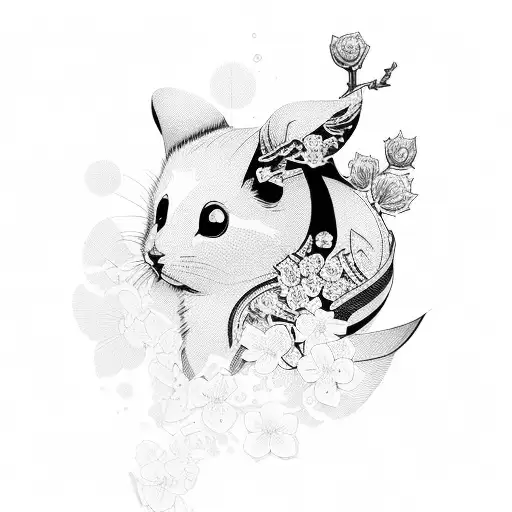 Little Kids Sitting Under Cherry Blossom