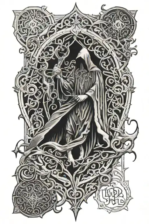 Dark Ornamental With Lord Of The Rings Nazgul Lord
