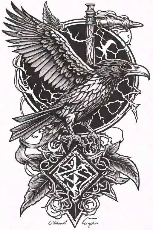 Hammer Lightning And Crow Wild