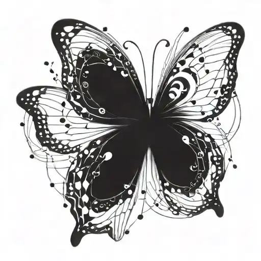 A Cosmic Butterfly Emerging From A Nebula Of Dna Strands