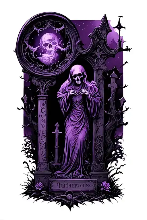 Graveyard Dark Purple