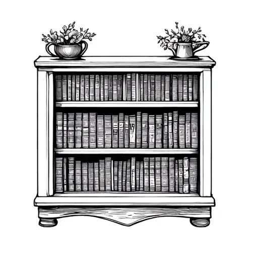 Book Shelf Filled With Books