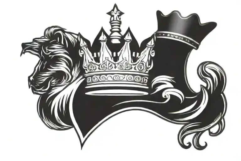 Chess Piece In Shape Of A King Card Design Inspired