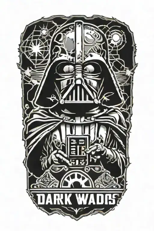 Dark Vador Star Wars Imperial Logo Merged