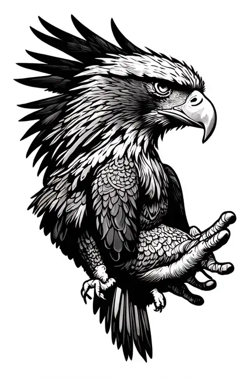 Punjab Map With Eagle Holding