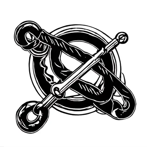 Anchor And Carabiner Locked