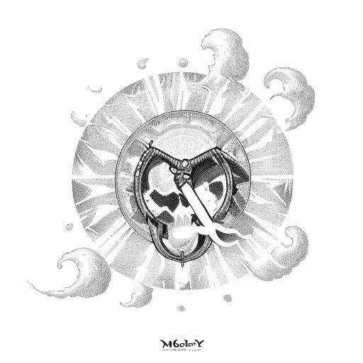 Bible Quote With Clouds And Sun