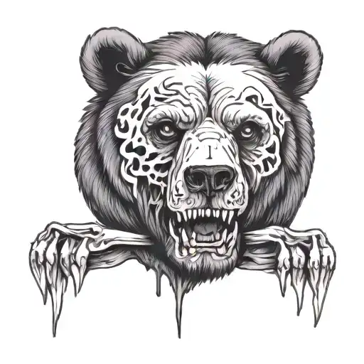 Bear And Skull