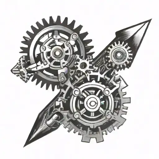 Incorporate Mechanical Gears Into A Unique Arrow Design