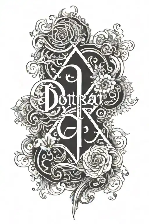 The Word Dotrat With Design Around It