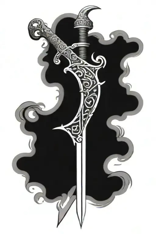 Arabian Sword Symbolizing Eternal Love
