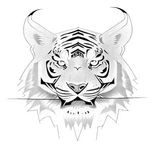 Black Panter And Black Tiger Full Body