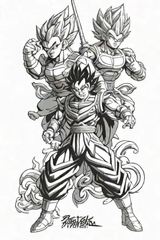 Madalorian And Vegeta Dragon Ball