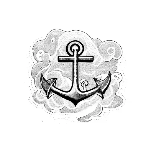 3 Anchors Falling Through Water