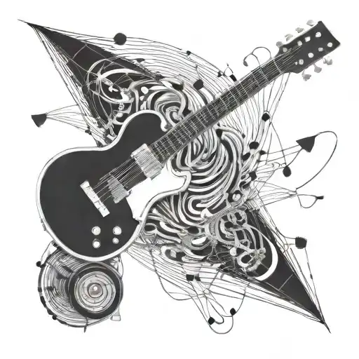 An Abstract Representation Of The Artist's Emotions Through Music And Bass Electric Strings