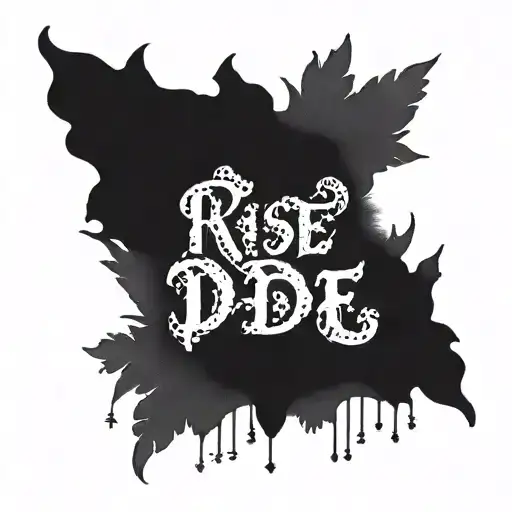 A Quote In Latin 'Rise Or Die'