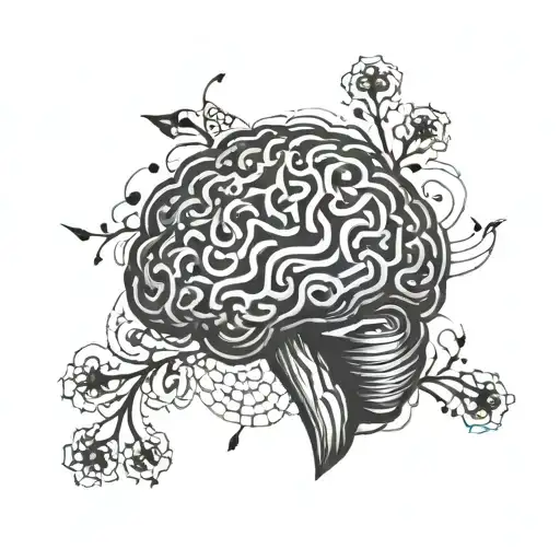 Incorporate A Brain With Intricate Patterns And Symbols Representing Different Aspects Of Psychology