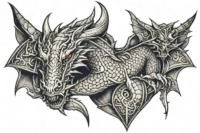 Dragon Armor On The Arm Comoleto