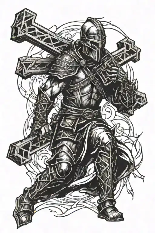 A Warrior Carries A Cross