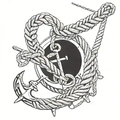 Rope And Anchor Hanging