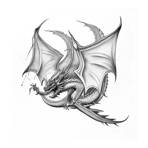 Book With Pages Flying Offturns Into Dragon Wings