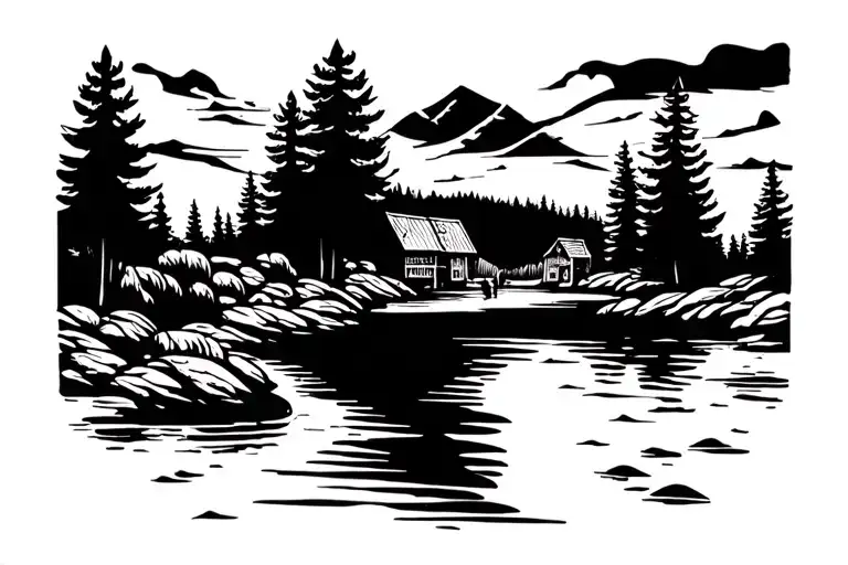 Outdoor Scene Featuring A River