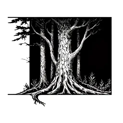 Wold Scary Forest Background