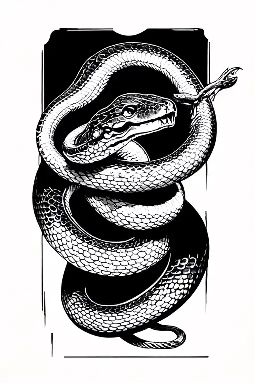 A Snake On A Person's Arm