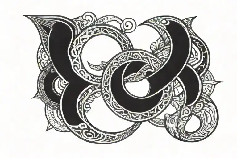 Karma Symbol Intertwined