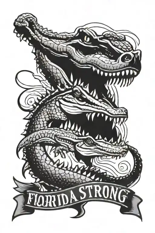 Florida Strong With Alligators And Hurricanes