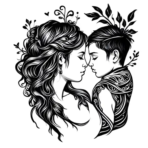 Tattoo For A Mother And Son Showing There Strong Relationship