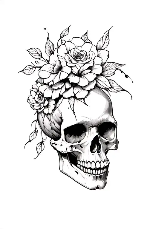 Skull Surrounded Stylus Femme