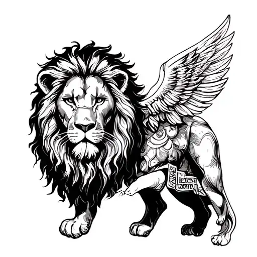 Lion Of Judah With Jesus