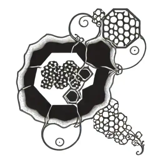 Honeycomb And Vine Intertwined