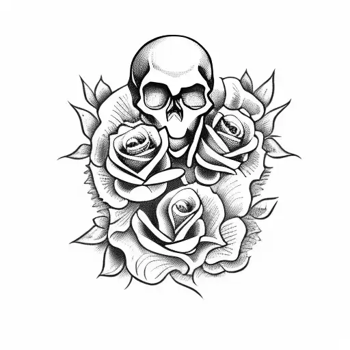Skull And Roses