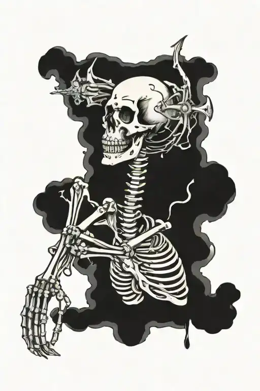 Praying Skeleton
